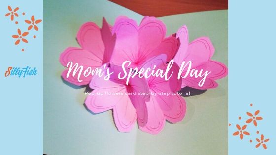 Banner image for pop-up flowers card Mother's Day craft from Silly Fish Learning